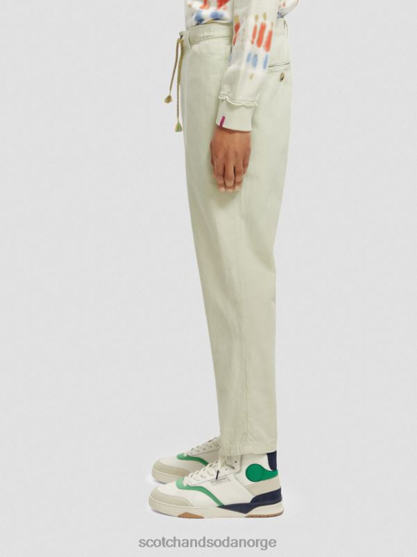 menn den vanlige, tapered-fit plaggfargede joggeren mynte N40XD489 klær Scotch & Soda