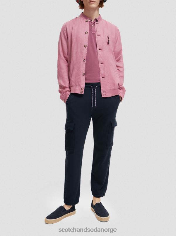 menn jogger i økologisk bomull med cargolommer natt N40XD493 klær Scotch & Soda