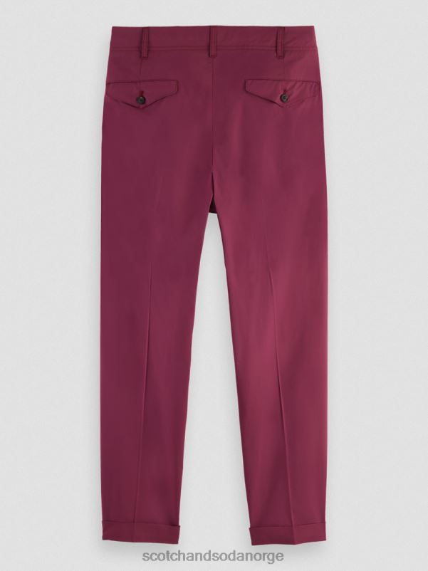 menn løs plissert chino med konisk passform dahlia N40XD486 klær Scotch & Soda