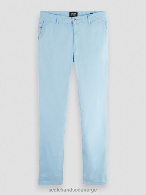 menn mott plaggfarget superslim fit chino havblått N40XD498 klær Scotch & Soda