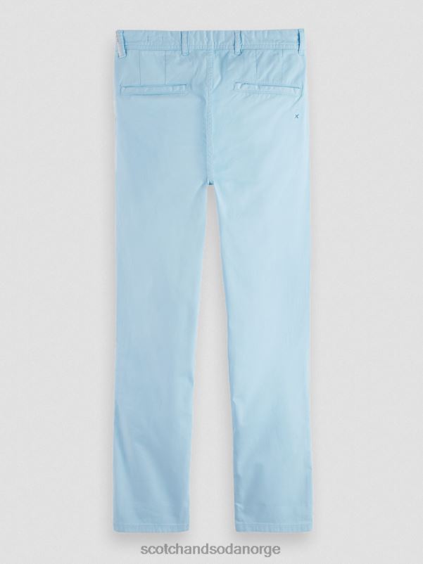 menn mott plaggfarget superslim fit chino havblått N40XD498 klær Scotch & Soda