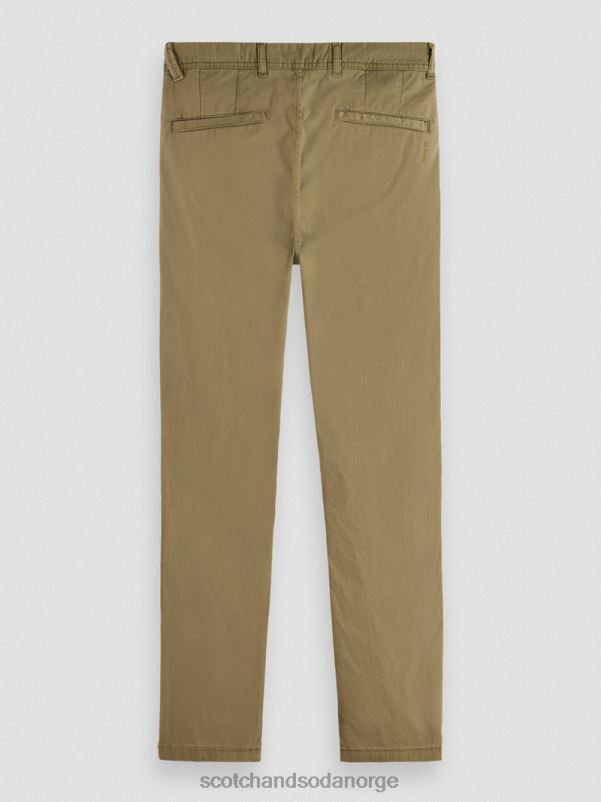 menn mott plaggfarget superslim fit chino kaki N40XD497 klær Scotch & Soda