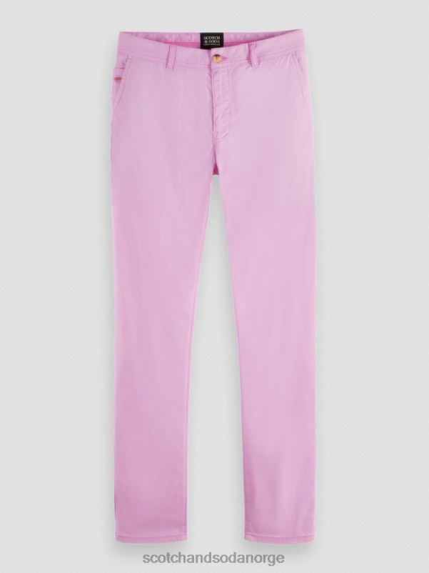 menn mott plaggfarget superslim fit chino steinrosa N40XD494 klær Scotch & Soda