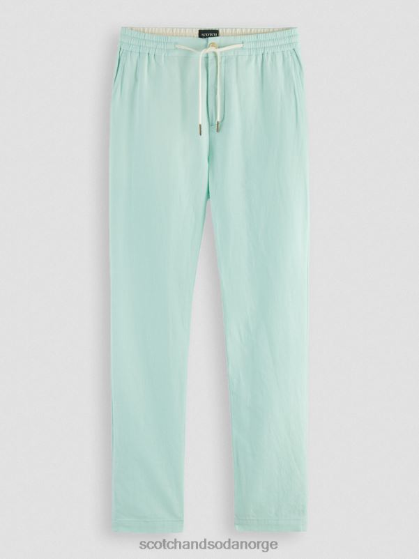 menn warren jogger i linblanding med rett ben bukt N40XD479 klær Scotch & Soda
