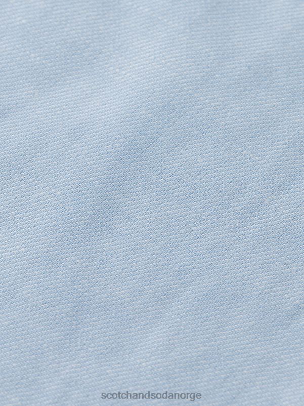menn warren jogger i linblanding med rett ben himmel N40XD481 klær Scotch & Soda