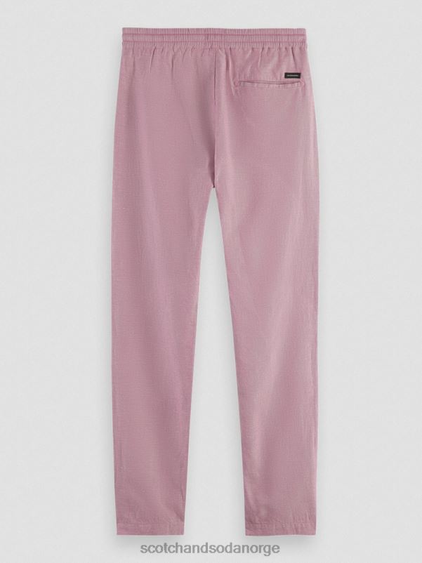 menn warren jogger i linblanding med rett ben påskelilje N40XD475 klær Scotch & Soda