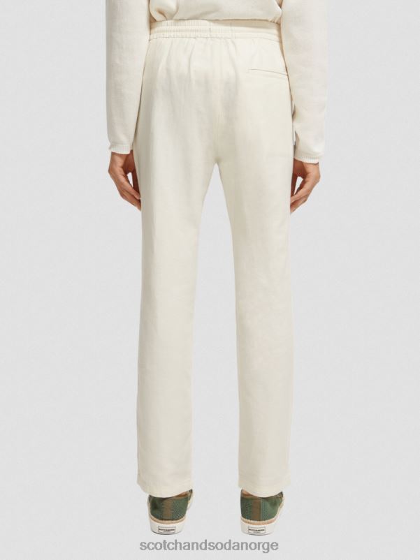 menn warren jogger i linblanding med rett ben sett N40XD480 klær Scotch & Soda