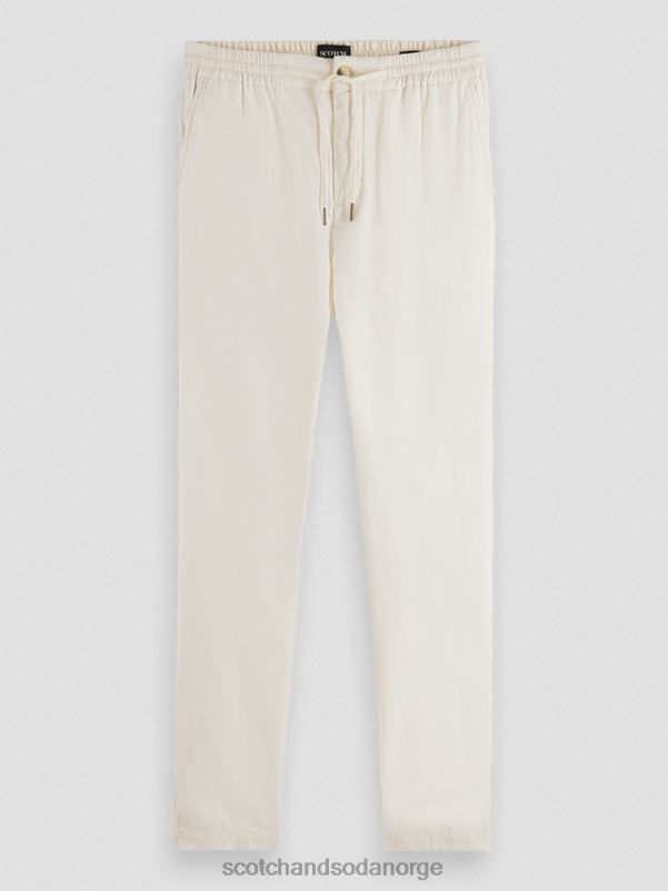 menn warren jogger i linblanding med rett ben sett N40XD480 klær Scotch & Soda