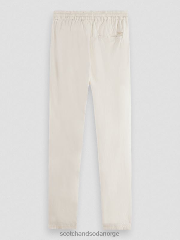 menn warren jogger i linblanding med rett ben sett N40XD480 klær Scotch & Soda