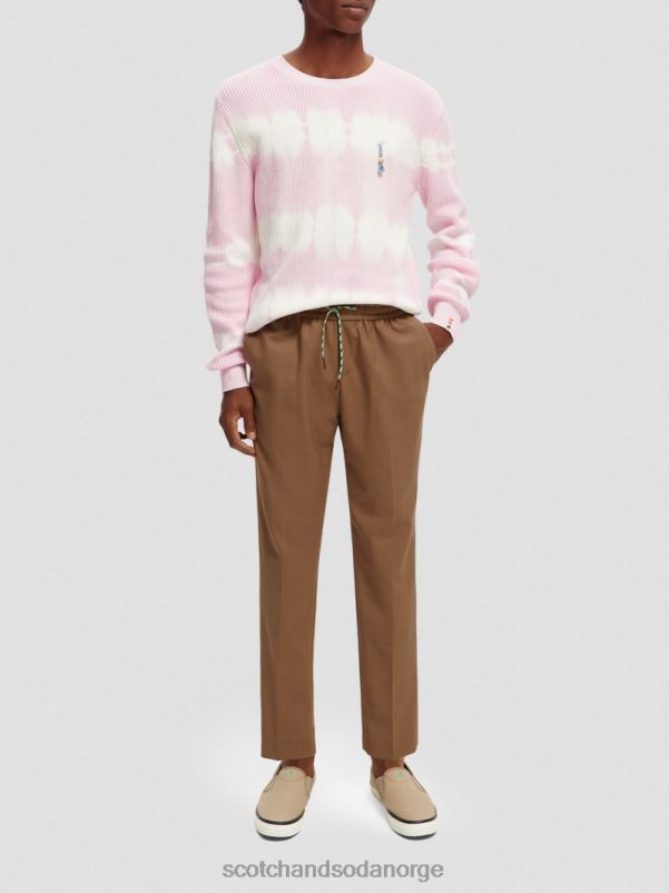 menn chunky-strikket tie-dye økologisk genser kombinasjon b N40XD646 klær Scotch & Soda