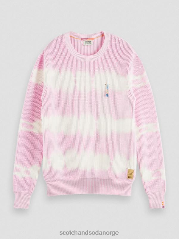 menn chunky-strikket tie-dye økologisk genser kombinasjon b N40XD646 klær Scotch & Soda