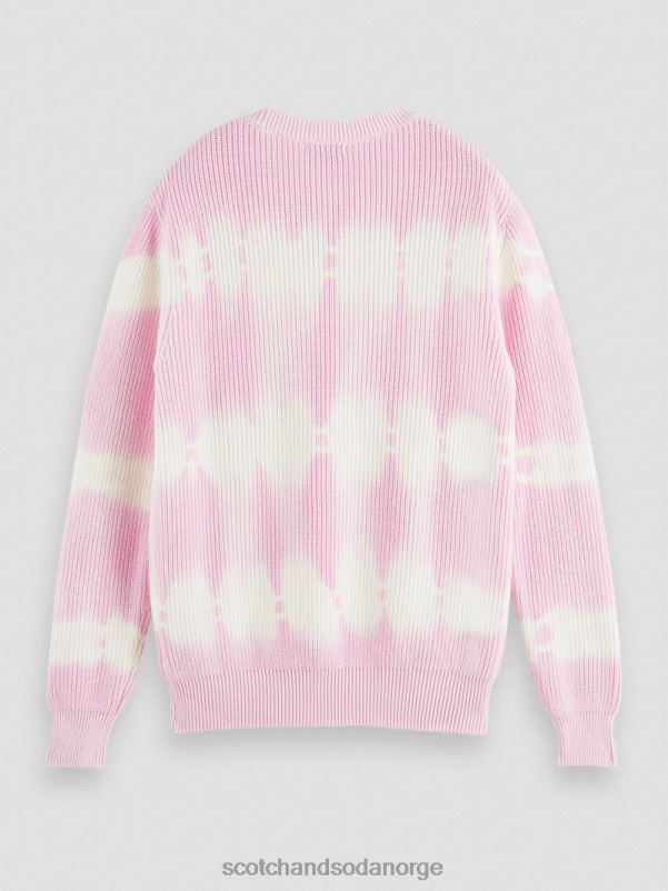 menn chunky-strikket tie-dye økologisk genser kombinasjon b N40XD646 klær Scotch & Soda