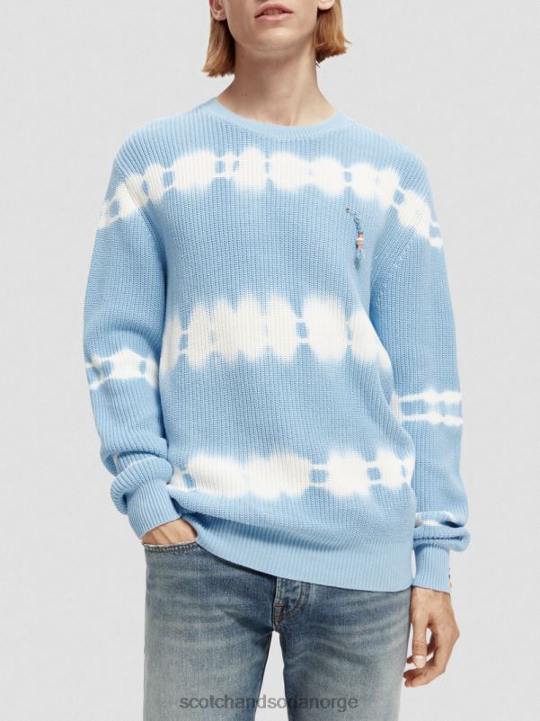 menn chunky-strikket tie-dye økologisk genser kombo a N40XD647 klær Scotch & Soda