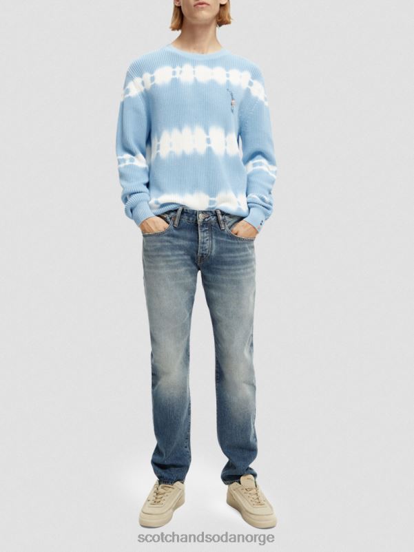 menn chunky-strikket tie-dye økologisk genser kombo a N40XD647 klær Scotch & Soda