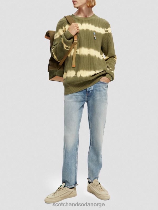 menn chunky-strikket tie-dye økologisk genser kombo c N40XD649 klær Scotch & Soda