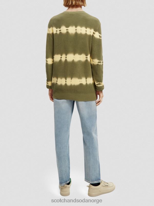 menn chunky-strikket tie-dye økologisk genser kombo c N40XD649 klær Scotch & Soda