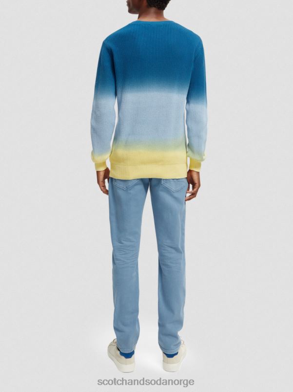 menn chunky-strikket tie-dye økologisk genser kombo d N40XD648 klær Scotch & Soda