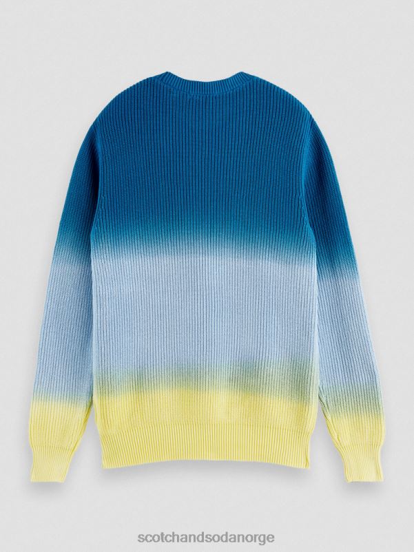 menn chunky-strikket tie-dye økologisk genser kombo d N40XD648 klær Scotch & Soda