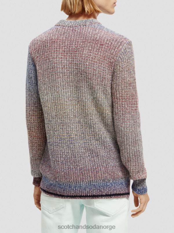 menn gradient ribbestrikket genser kombinasjon b N40XD632 klær Scotch & Soda