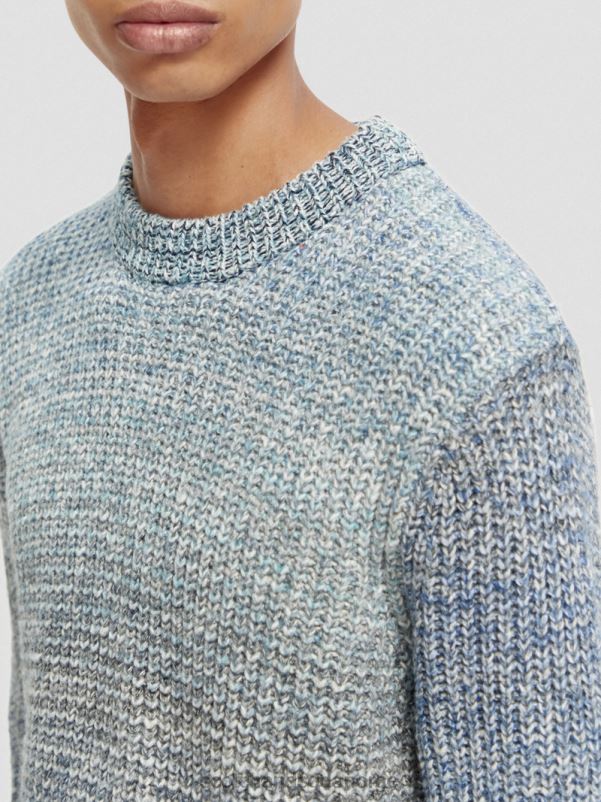 menn gradient ribbestrikket genser kombo a N40XD633 klær Scotch & Soda