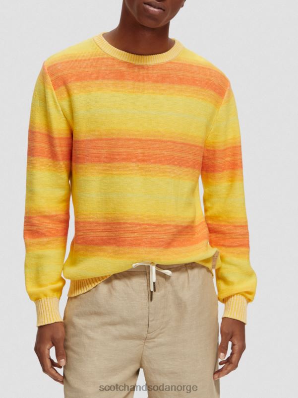 menn gradient-stripete genser multi stripe N40XD645 klær Scotch & Soda
