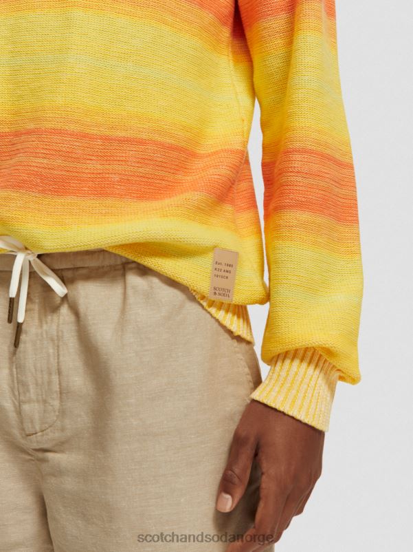 menn gradient-stripete genser multi stripe N40XD645 klær Scotch & Soda