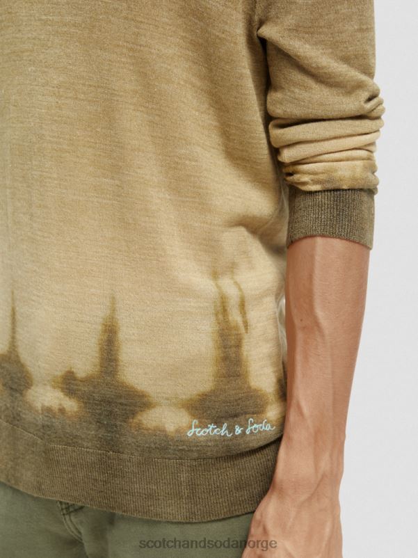 menn gradient tie-dye ullblandet genser kombo c N40XD643 klær Scotch & Soda