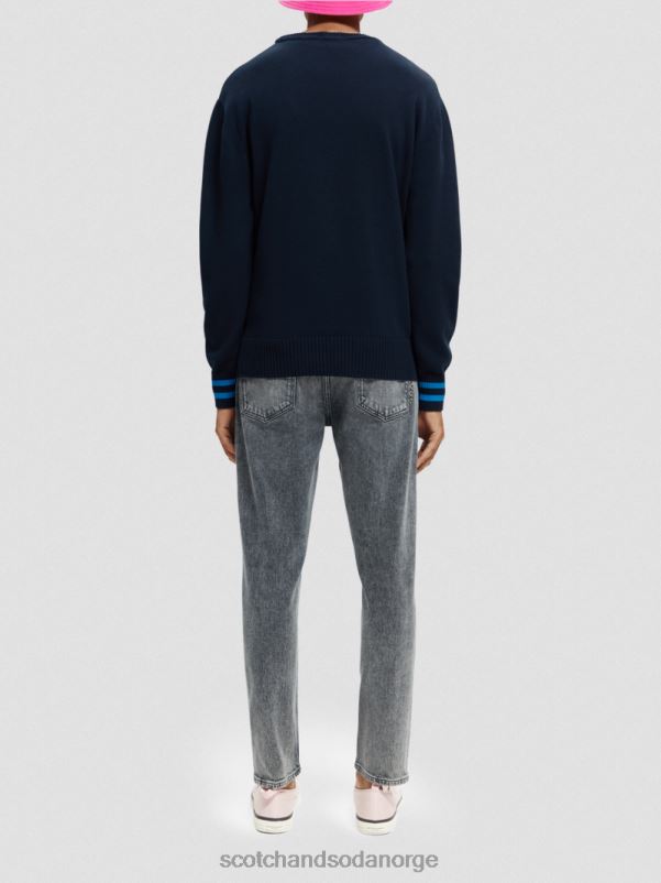 menn intarsia kunstverk økologisk genser kombo a N40XD641 klær Scotch & Soda