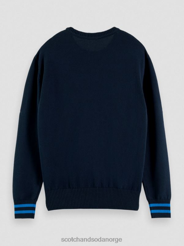 menn intarsia kunstverk økologisk genser kombo a N40XD641 klær Scotch & Soda