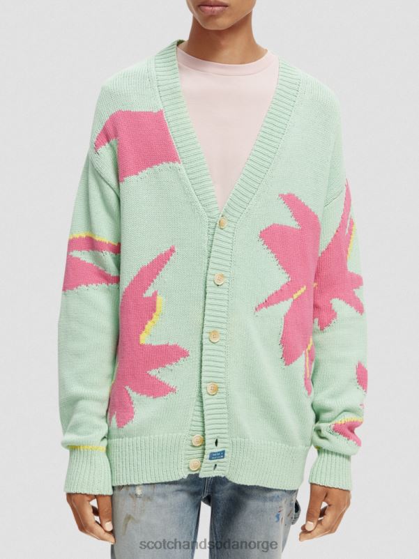 menn intarsia strikket cardigan kombo a N40XD640 klær Scotch & Soda