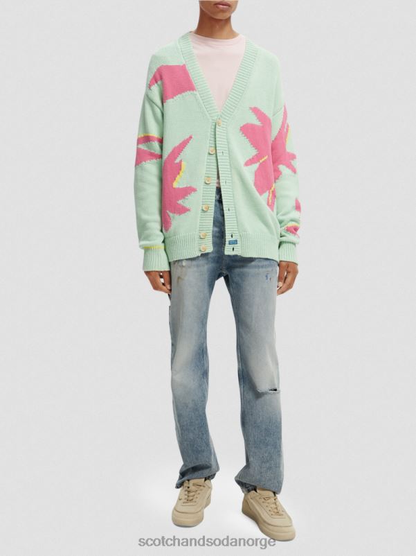 menn intarsia strikket cardigan kombo a N40XD640 klær Scotch & Soda