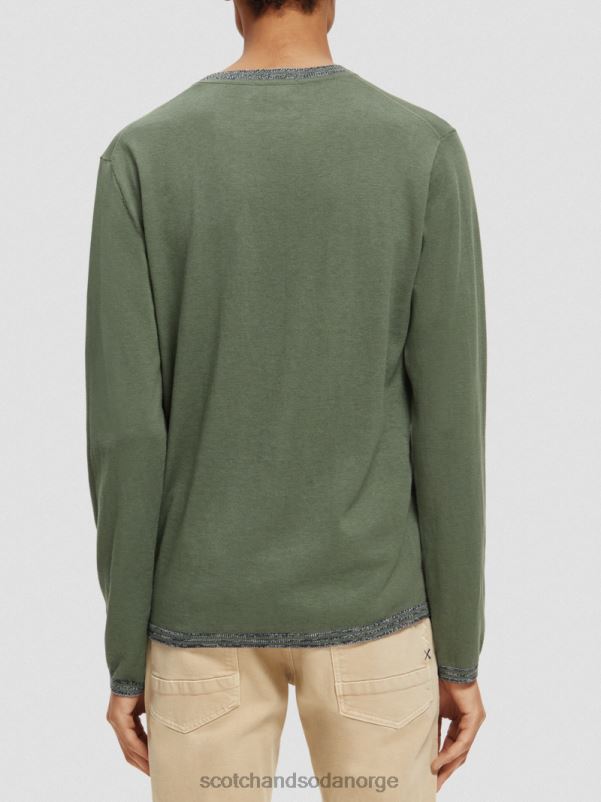 menn kontraststrikket genser hæren N40XD653 klær Scotch & Soda