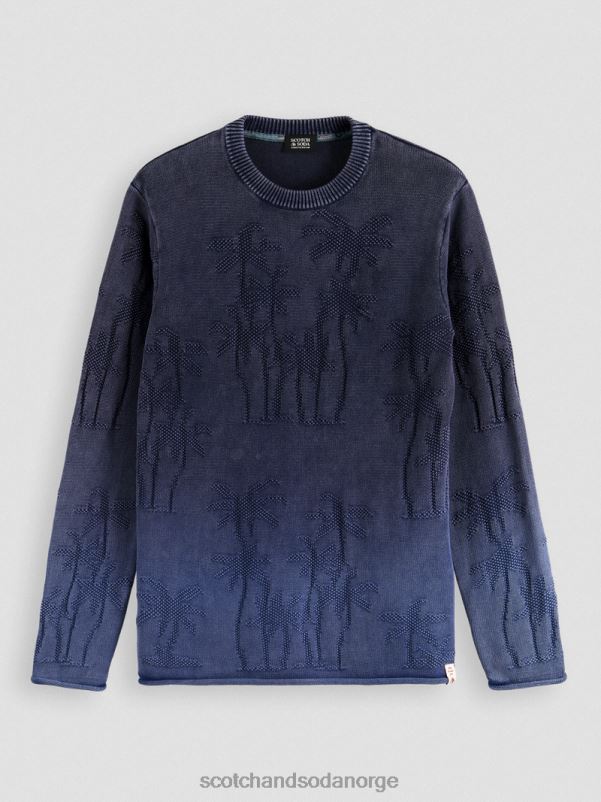 menn plaggfarget jacquardvevd genser kombo a N40XD636 klær Scotch & Soda