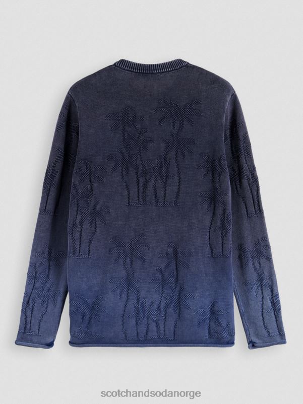 menn plaggfarget jacquardvevd genser kombo a N40XD636 klær Scotch & Soda