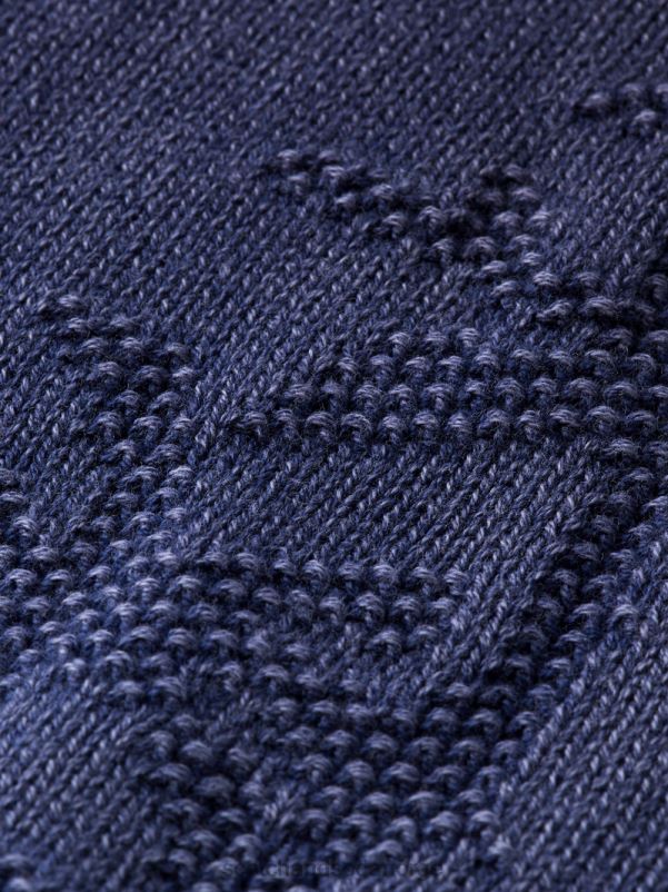 menn plaggfarget jacquardvevd genser kombo a N40XD636 klær Scotch & Soda