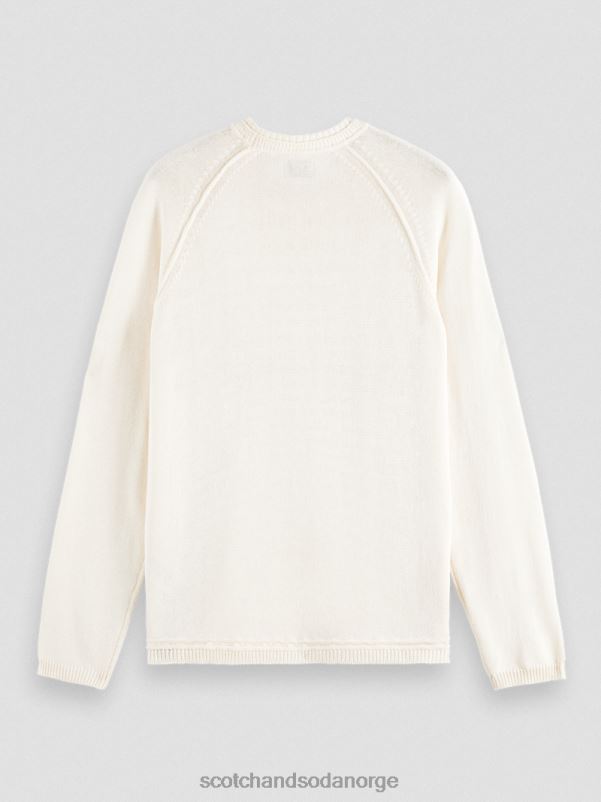 menn raglangenser denim hvit melange N40XD659 klær Scotch & Soda