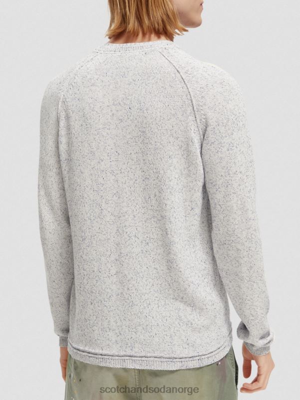menn raglangenser riviera blå melange N40XD660 klær Scotch & Soda