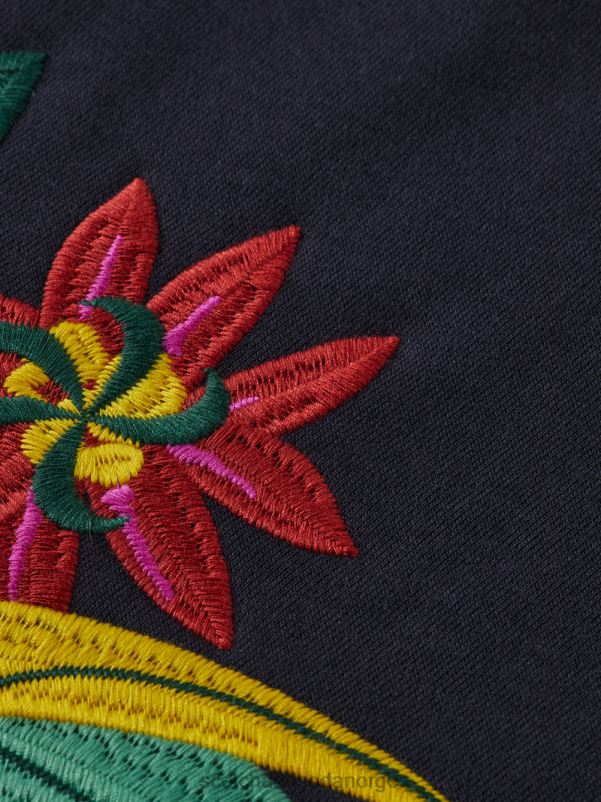 menn avslappet passform brodert genser med rund hals natt N40XD507 klær Scotch & Soda