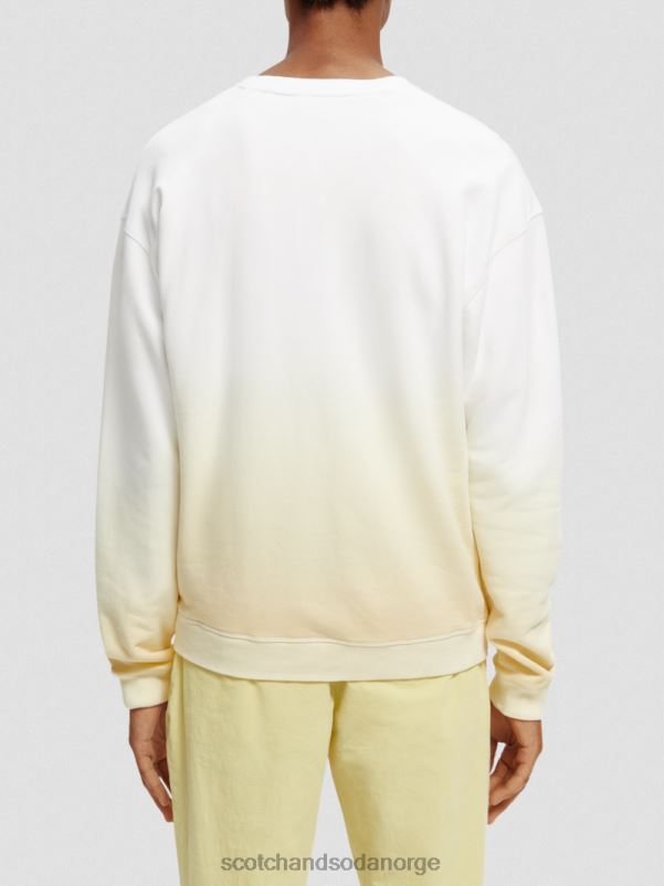 menn løstsittende genser med økologisk blomsterkunst hvit N40XD503 klær Scotch & Soda