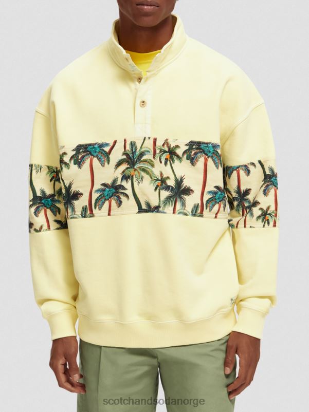 menn plaggfarget genser med høy hals banan N40XD534 klær Scotch & Soda