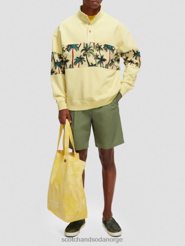 menn plaggfarget genser med høy hals banan N40XD534 klær Scotch & Soda