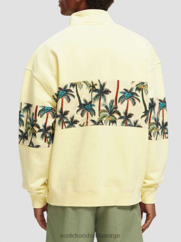 menn plaggfarget genser med høy hals banan N40XD534 klær Scotch & Soda