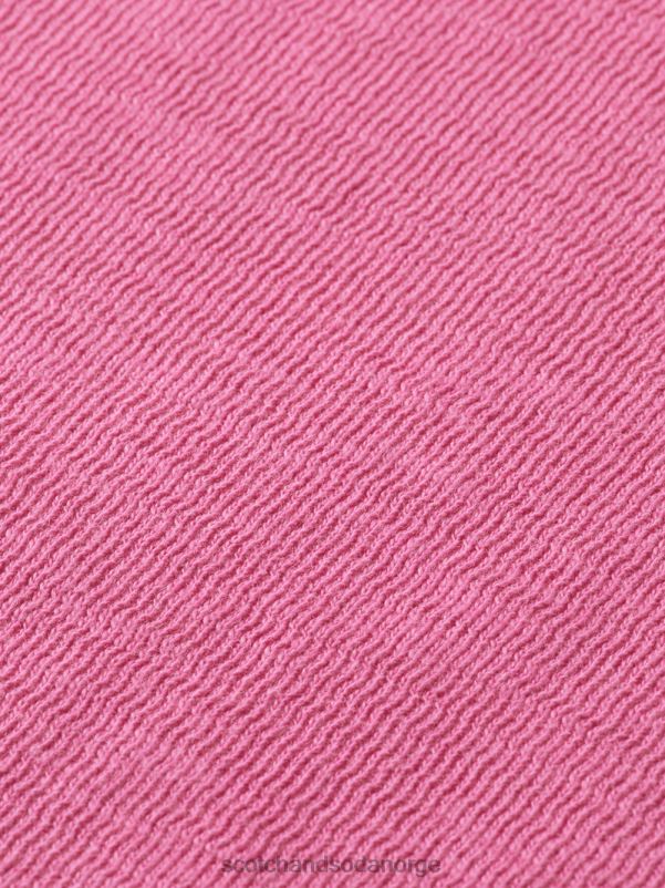 menn plaggfarget genser med rund hals cerise N40XD536 klær Scotch & Soda