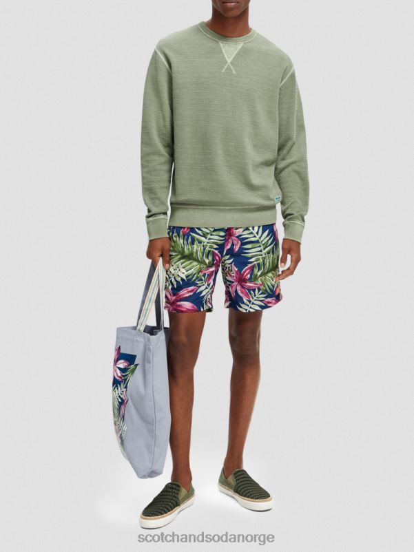 menn strukturert plaggfarget genser kaki N40XD516 klær Scotch & Soda