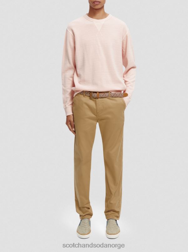 menn strukturert plaggfarget genser rose N40XD514 klær Scotch & Soda