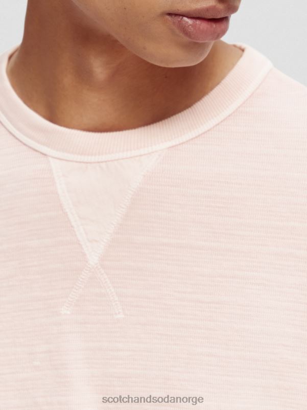 menn strukturert plaggfarget genser rose N40XD514 klær Scotch & Soda
