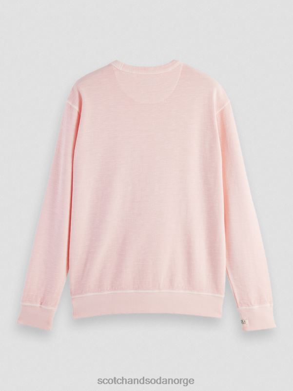 menn strukturert plaggfarget genser rose N40XD514 klær Scotch & Soda