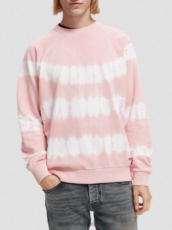 menn tie-dye genser med avslappet passform rose N40XD545 klær Scotch & Soda