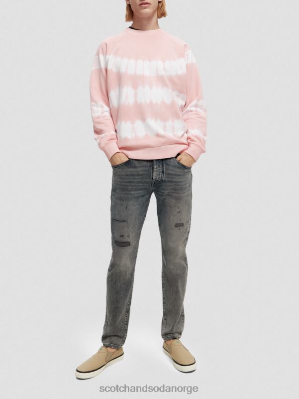 menn tie-dye genser med avslappet passform rose N40XD545 klær Scotch & Soda