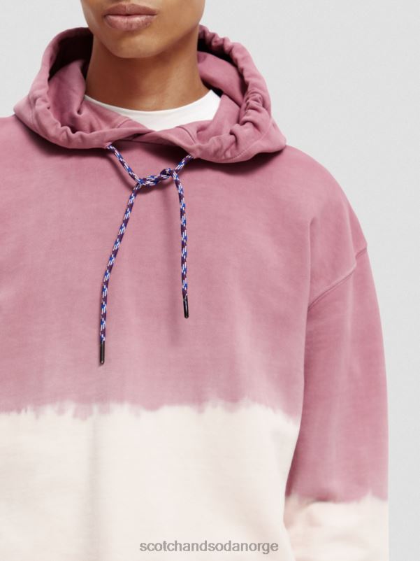 menn tie-dye hettegenser i økologisk bomull kombo d N40XD550 klær Scotch & Soda